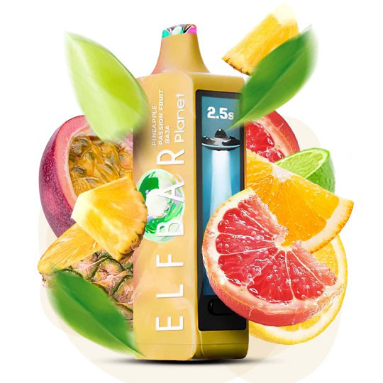 ELF BAR Planet 25000 Ананас- Маракуйя- Баха — купить одноразку Elf Bar Украина