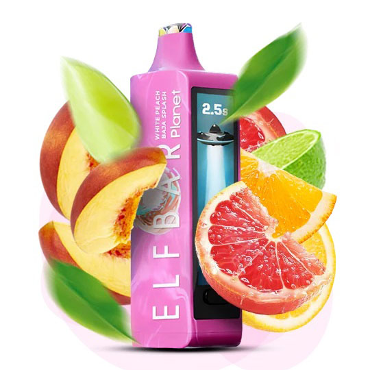 ELF BAR Planet 25000 Белый персик- Баха — купить одноразку Elf Bar Украина