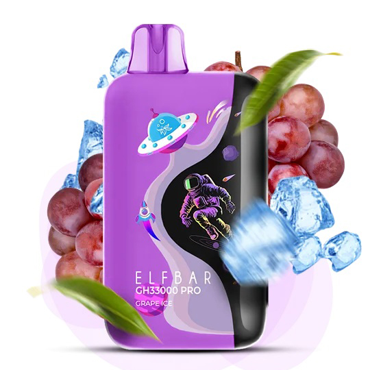 Elf Bar GH 33000 PRO Виноград с холодком — купить одноразку Украина