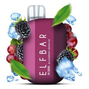 Elf Bar RI3000 Ежевика Виноград — купить одноразку Elf Bar Украина