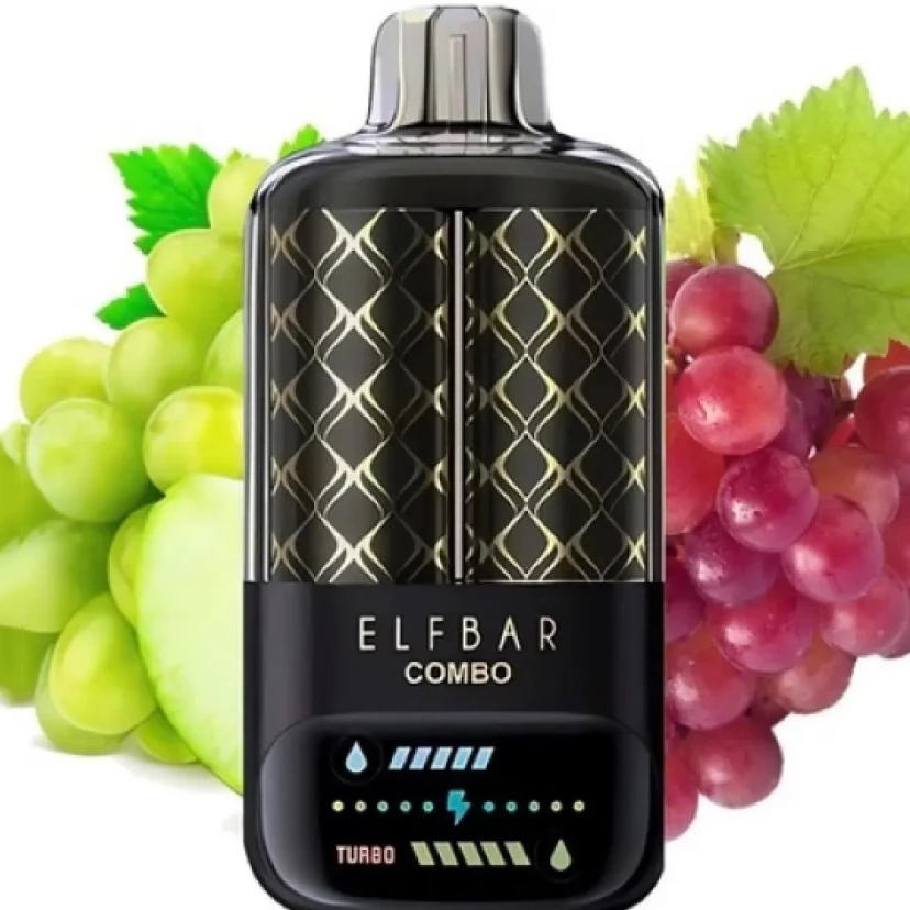 ELF BAR COMBO 25000 Зелёный Виноград/Виноград — купить одноразку Elf Bar Украина