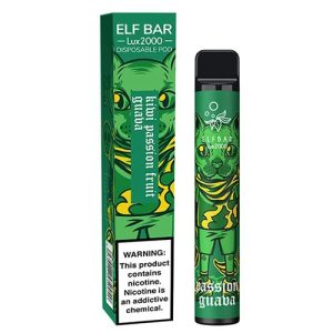 Elf Bar Lux 2000 Киви Маракуйя Гуава — купить оригинальную одноразку Elf Bar Украина